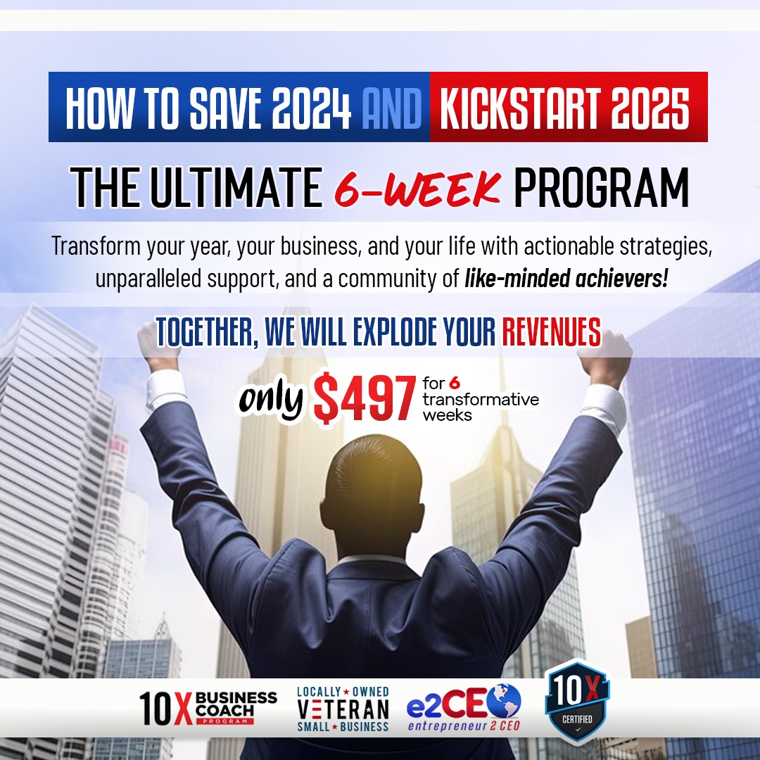 🚀 How to Save 2024 and Kickstart 2025: The Ultimate 6-Week Program 🚀